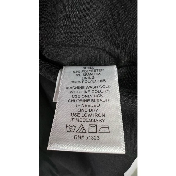 CeCe Bow Neck Short Sleeve Dress in Black size 6 NWOT - Picture 4 of 5